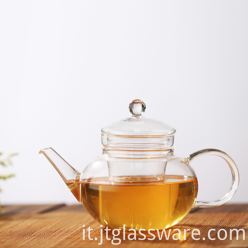 clear teapot flowering teas